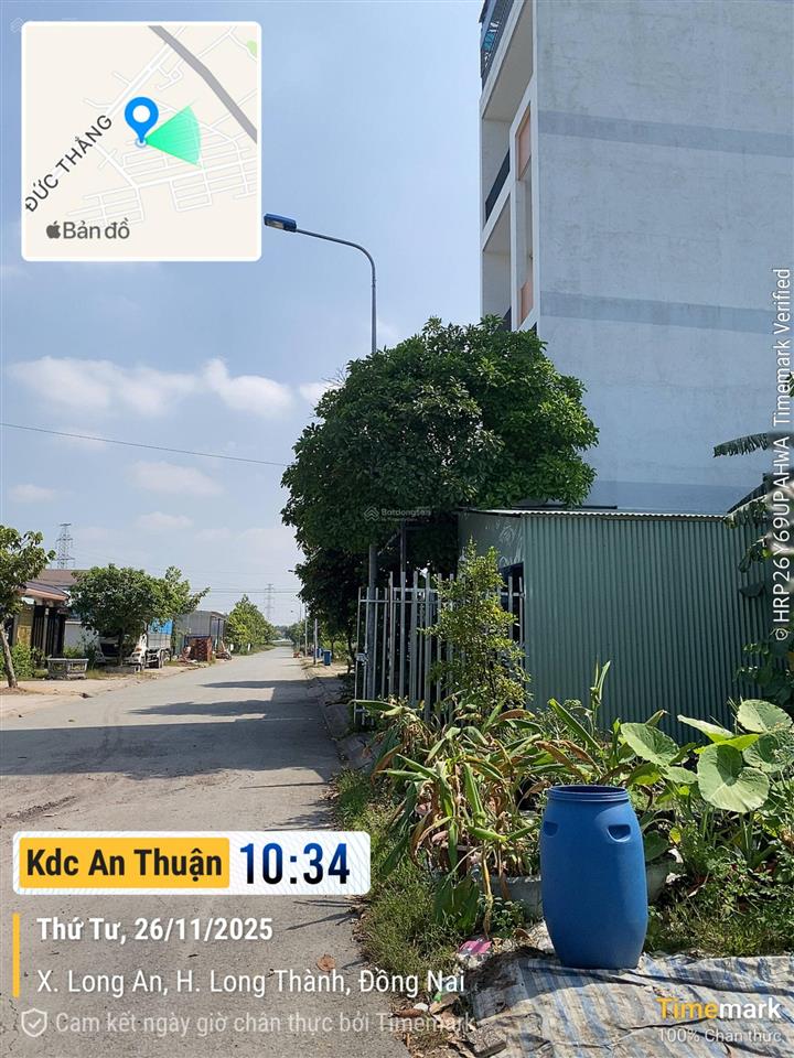 Bán lô 105m2 hướng bắc đường n4 điện âm, nước máy, dân đông, gần trường học trong kdc an thuận