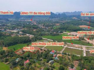 Bán đất cách đường mòn hồ chí minh 50m, thị trấn ba hàng đồi, lạc thủy, hòa bình, 550 triệu 75 m2