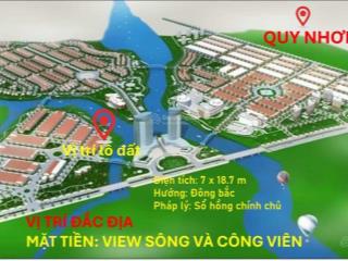 Bán đất 2 lô đôi dt 260 m2 rộng 14m đường trần bá tp quy nhơn