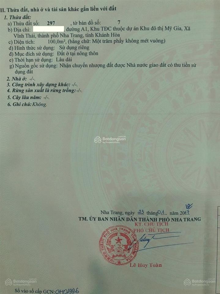 Bán lô đất khu tái định cư mỹ gia cạnh khu đất công viên, sổ hồng, xây tự do, giá chỉ 6 tỷ 050