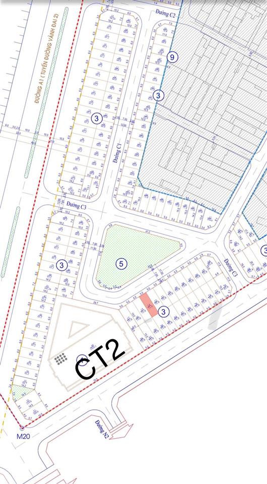 Bán lô đất đối diện công viên khu đô thị vcn phước long 1 cạnh chung cư ct2 giá rẻ 6,6 tỷ.