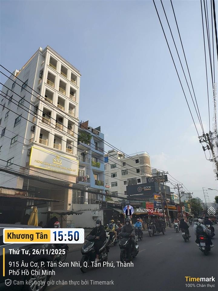 Building 10 tầng mặt tiền âu cơ q. tân bình  có sẵn hđt 300 triệu/tháng. giá 100 tỷ về bán 85 tỷ