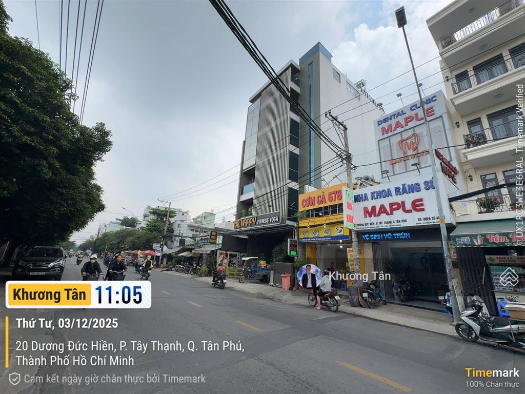 Góc ngã 3 đẹp đường dương đức hiền 16x18m, cấp 4 gác lửng sẵn hđt 80 tr/th. cạnh tt vhtt tây thạnh