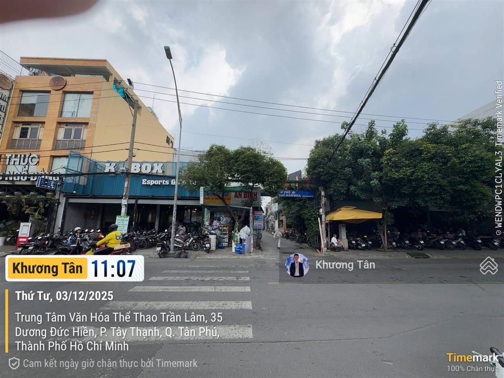 Góc ngã 3 đẹp đường dương đức hiền 16x18m, cấp 4 gác lửng sẵn hđt 80 tr/th. cạnh tt vhtt tây thạnh