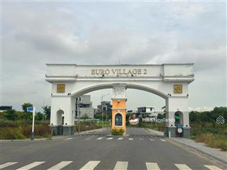 Bán cặp đất biệt thự 600m ngang 25m khu biệt thự euro village 2 hoà xuân vị trí víp 75tr/m