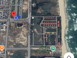 Bán lô đất 561m/39,2 tỷ ngang 19m 2 mặt tiền đường minh mạng và đường 10,5m khu saphia sát biển