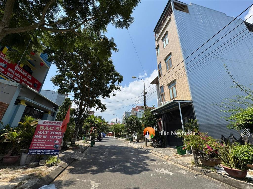 Bán đất mặt tiền đường đông trà 2 khu làng đại học ,liền kề fpt ,phú mỹ an ,100m giá 3 tỷ 65