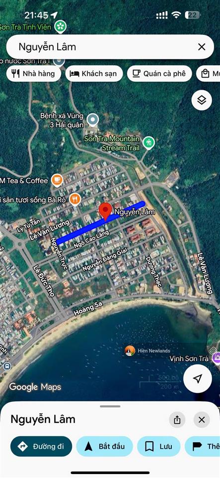 Bán lô đất 100m mặt tiền đường 7,5m nguyễn lâm khu đầu tuyến sơn trà gần công viên đại dương