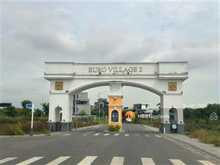 Bán cặp đất biệt thự 600m ngang 25 khu euro village 2 hoà xuân đà nẵng giá 45 tỷ 75tr/m