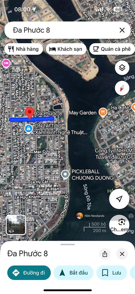 Bán đất biệt thự 192m ngang 10 mặt tiền đường đa phước 8 sát sông hàn khu nam việt á giá 19,8 tỷ