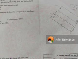 Bán nhà 2 tầng 95m đất mặt tiền đường hà kỳ ngộ gần biển gần vương thừa vũ quận sơn trà chỉ 18,6 tỷ