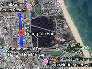 Bán 178m đất ngang 10,2m 2 mặt tiền đường dương tôn hải sát biển non nước ngũ hành sơn chỉ 9,8 tỷ