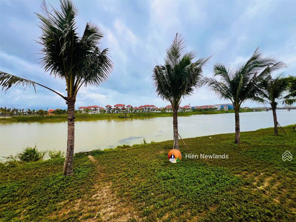 Bán đất biệt thự 184m2 sát sông mặt tiền đường bờ quan 10 đối diện ngay đảo kim cương khu hòa xuân