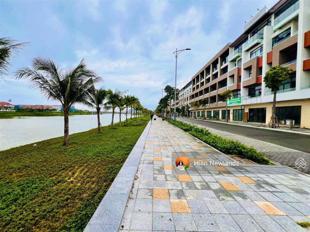 Bán đất biệt thự 184m2 sát sông mặt tiền đường bờ quan 10 đối diện ngay đảo kim cương khu hòa xuân