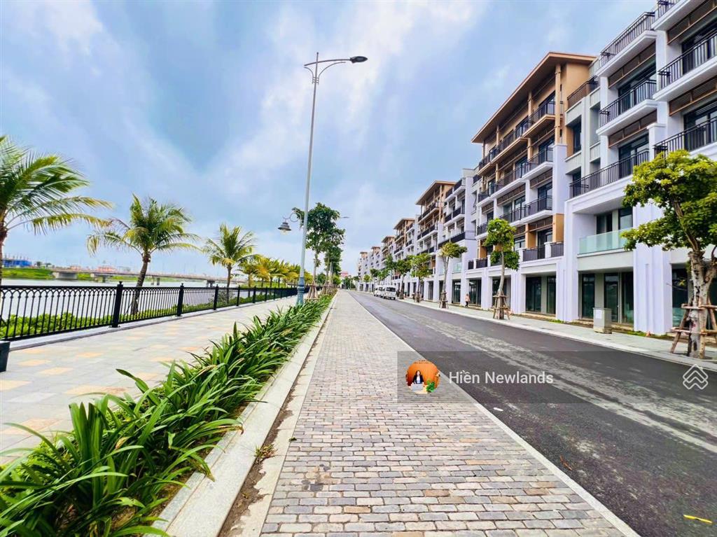 Bán đất biệt thự 184m2 sát sông mặt tiền đường bờ quan 10 đối diện ngay đảo kim cương khu hòa xuân