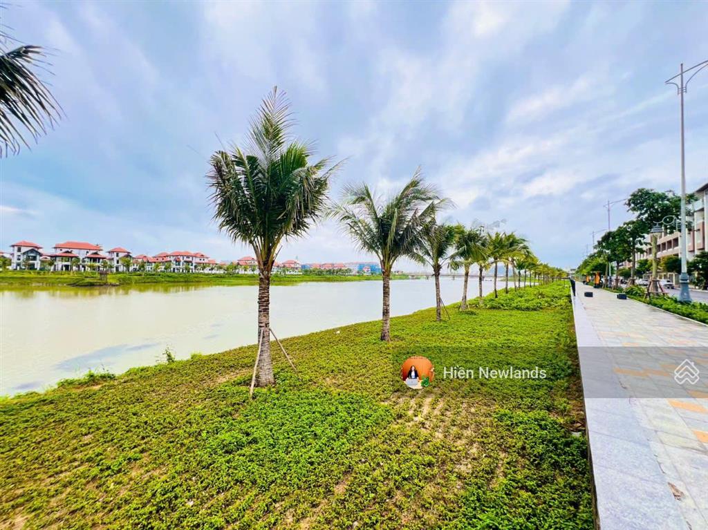 Bán đất biệt thự 184m2 sát sông mặt tiền đường bờ quan 10 đối diện ngay đảo kim cương khu hòa xuân