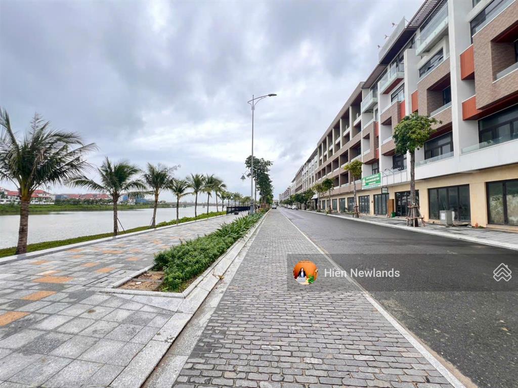 Bán đất biệt thự 184m2 sát sông mặt tiền đường bờ quan 10 đối diện ngay đảo kim cương khu hòa xuân