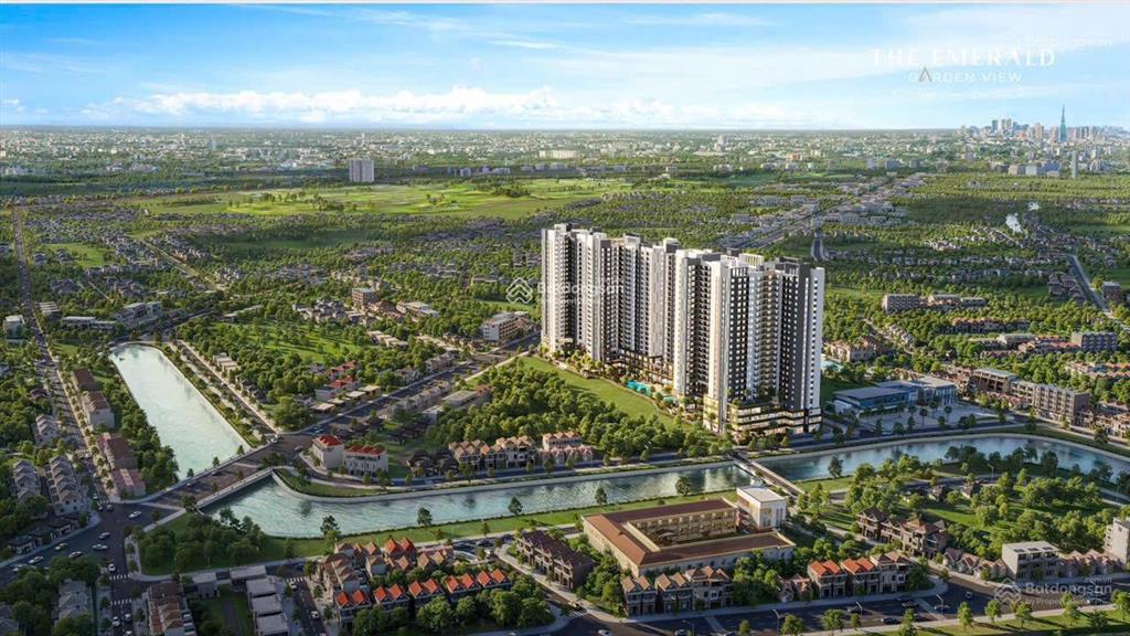 The emerald garden view căn hộ 2pn 67m2 mặt tiền đường nguyễn chí thanh, giá chỉ từ 35 triệu/m²