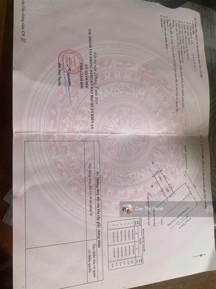 Bán đất tặng nhà 1 tầng mặt đường nguyễn lương bằng, kiến an  ngay chợ gò công