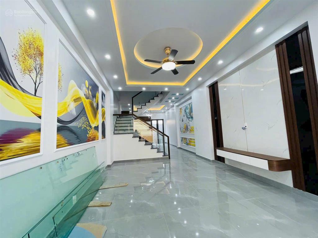 Bán nhà 60m2  3 tầng  2 mặt thoáng  ngõ ô tô đỗ cửa  khu an đồng, gần hoàng huy an đồng