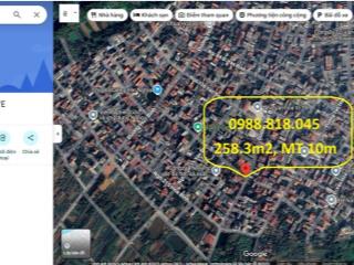 Bán đất mặt đường Yên Bình - Hòa Bình, phường Yên Nghĩa, Hà Nội. 258m2, MT 10m, miễn TG
