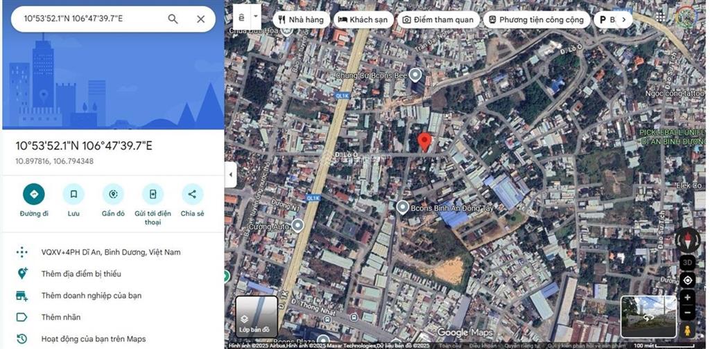 Bán đất khu phố nội hóa 1, phường bình an, tp dĩ an, tỉnh bình dương, 773.8m2, mt 10m, đường 8m mtg