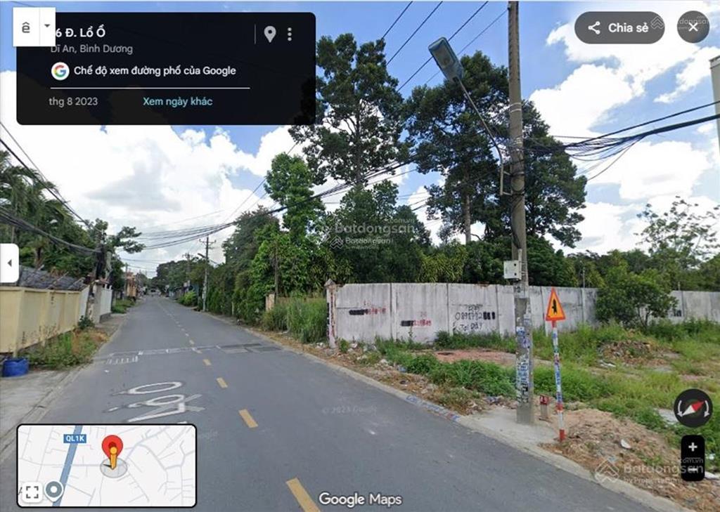 Bán đất khu phố nội hóa 1, phường bình an, tp dĩ an, tỉnh bình dương, 773.8m2, mt 10m, đường 8m mtg