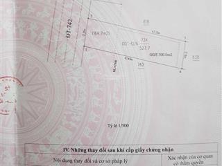 Mặt tiền dt 742 phú chánh, 12x43 thổ cư 300m kế bên chợ trường vị trí kinh doanh cực đẹp giá ngộp