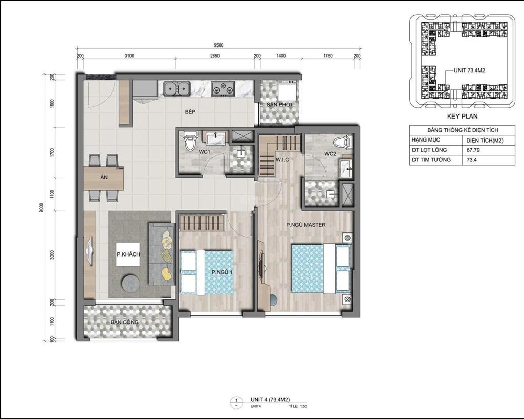 Bán căn góc 2pn view đông nam hàng hiếm tại victoria village, quận 2