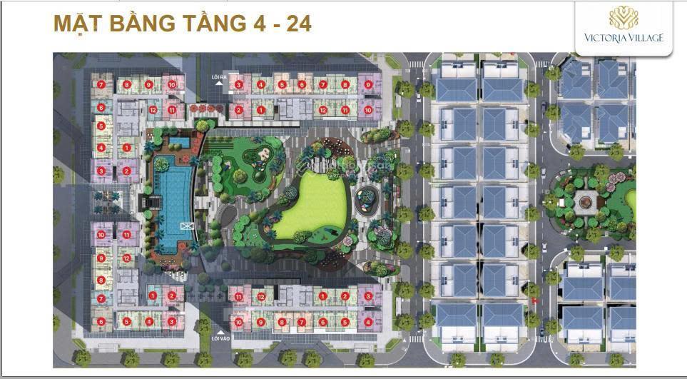 Bán căn góc 2pn view đông nam hàng hiếm tại victoria village, quận 2