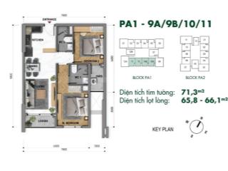 Hot deal the park avenue 2pn 66m² giá 6.5 tỷ vat thanh toán 5.2 tỷ  0901 691 ***