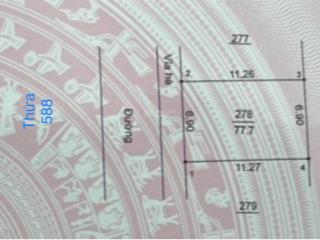 Bán 77m2 đất dịch vụ 3,74ha khu đất dịch vụ di trạch, hoài đức, hà nội.
