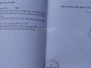 Cần bán lô đất nền tại lái thiêu, bán gấp 4,4 tỷ, 148,6m2, pháp lý sổ hồng riêng.  0917 813 ***