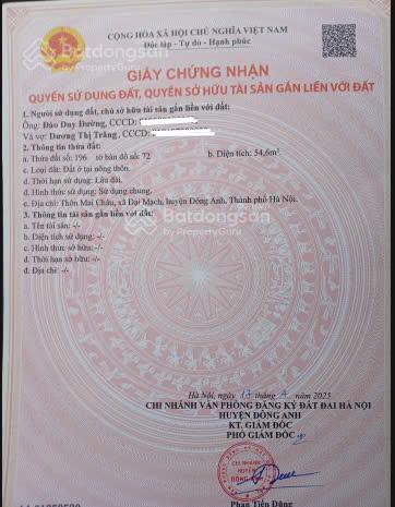 Chính chủ bán lô đất đẹp nhất trung tâm xã đại mạch, vị trí vàng cho mọi loại hình kinh doanh