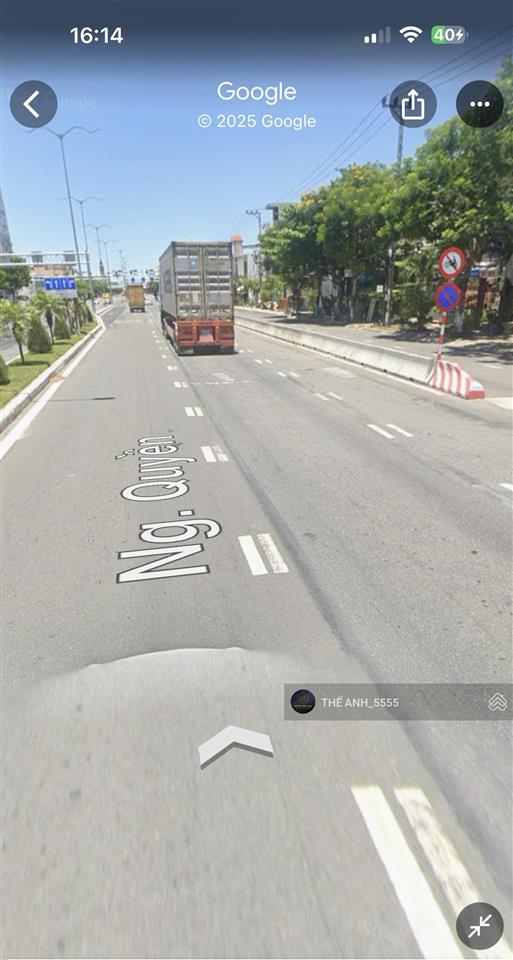 Đất mặt tiền đường ngô quyền, sơn trà dt đất 645,5m2 ngang 24m. đường rộng 45m