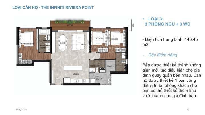 The infiniti riviera point, q. 7 chuyển nhượng duo key 3pn/3wc 140.45m2