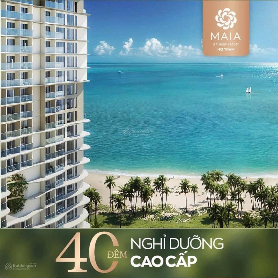 Căn hộ nghỉ dưỡng maia hồ tràm, view trực diện biển, thanh toán 125tr sở hữu ngay