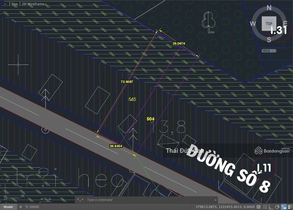 Bán đất mt đỗ đăng tuyển nhuận đức củ chi. dt 15x72m = 1132m2 có 964m2 thổ cư