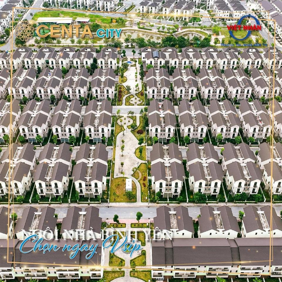 Chính chủ cần bán căn biệt thự 3 tầng siêu đẹp tại dự án centa city dt 135m2 giá rẻ nhất thị trường