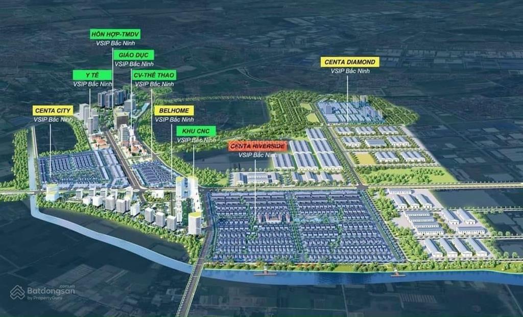 Bán căn shophouse centa riverside giá 7,x tỷ, dt 120m2, vsip, từ sơn, bắc ninh giá hời