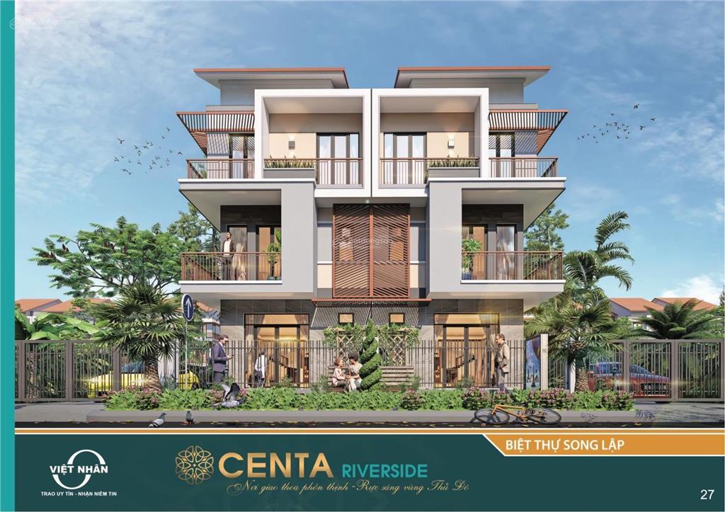 Chính chủ ra gấp căn biệt thự song lập 180m2 hướng nam siêu đẹp kdt centa riverside giá chỉ 11 tỷ