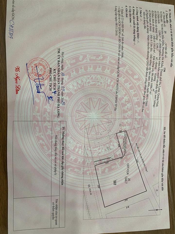 Bán đất sát mặt đường quốc lộ cách siêu dự án hạ long xanh vingroup 800m tại hà khẩuhlqn