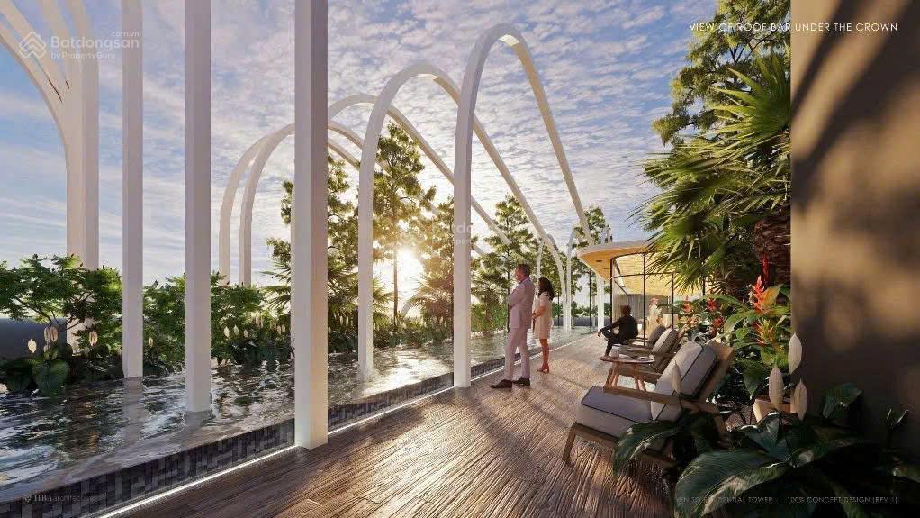 Penhouse sân vườn, dt=236m2 bàn giao cao cấp view hồ và sông hồng, q. hoàng mai (97tr/m2)