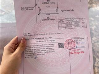 Bán đất quang hưng, an lão, hải phòng, 550 triệu, 63 m2, mặt đường nhựa giá rẻ duy nhất
