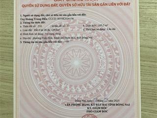 Chính chủ kẹt tiền bán gấp hẻm 77, đường đặng văn trơn, phường hiệp hòa