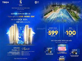 Chỉ từ 599tr, ck 10,5%, tặng ngay 100 triệu, sở hữu căn hộ 5 sao kepler land, mộ lao. 0934 574 ***