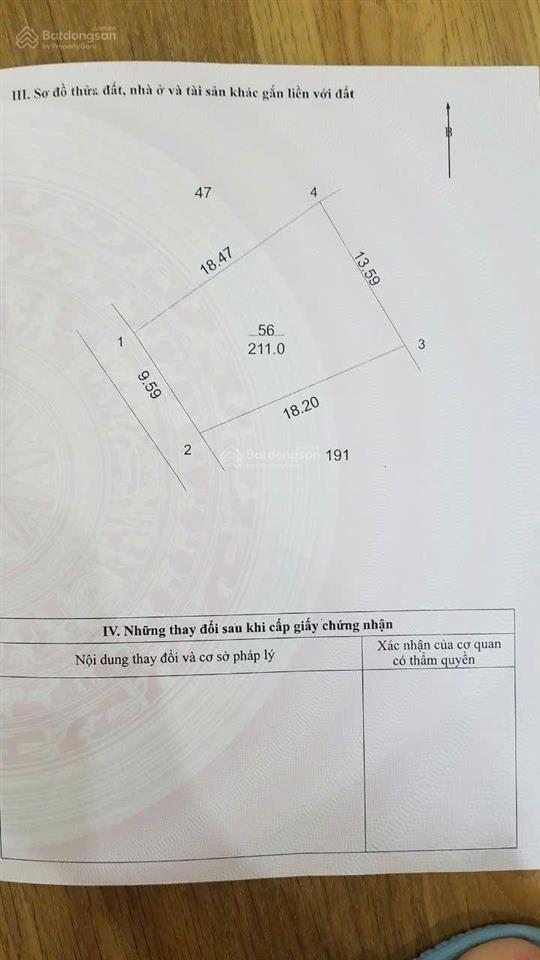 Lô góc 211m2 full thổ cư đẹp tại bình yên, thạch thất giá bán gấp chỉ 25tr/m2  0962 783 ***