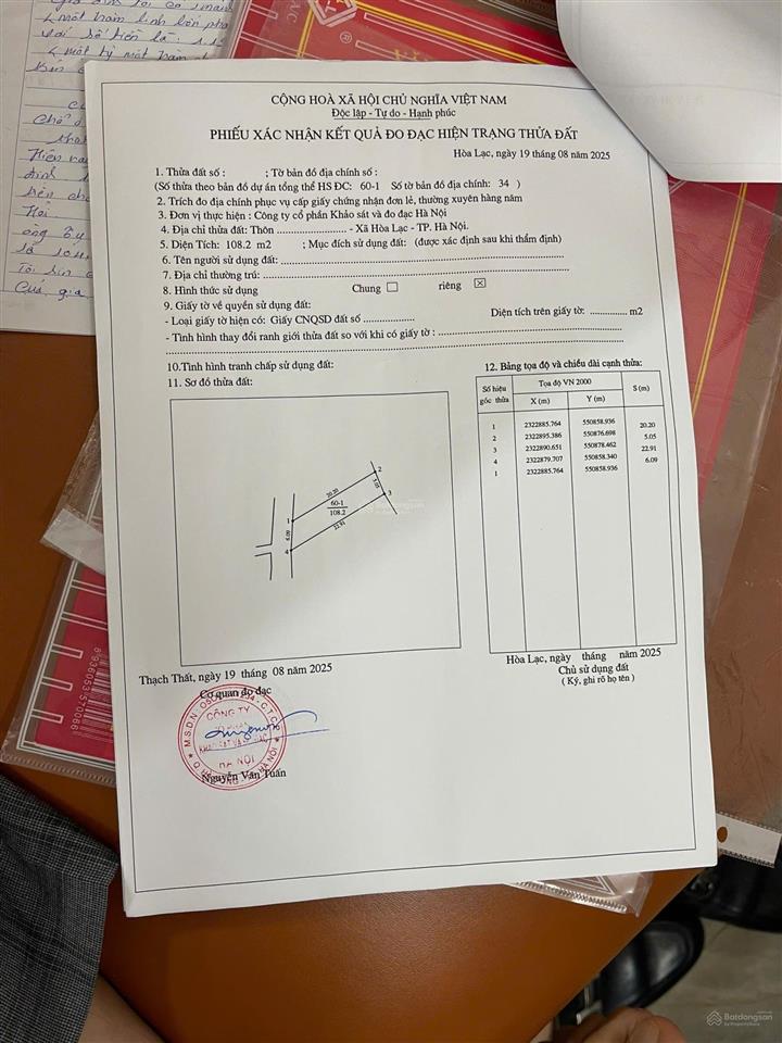 Bán 108m2 đất xen kẹt, giáp đại học quốc gia, đại lộ thăng long giá chỉ 2 tỷ. 0962 783 ***