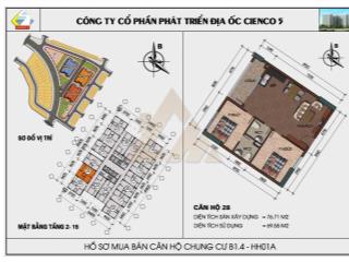 Chính chủ cần bán chung cư thanh hà b1.4 hh01a diện tích 77m2 view hồ giá 2,3 tỷ