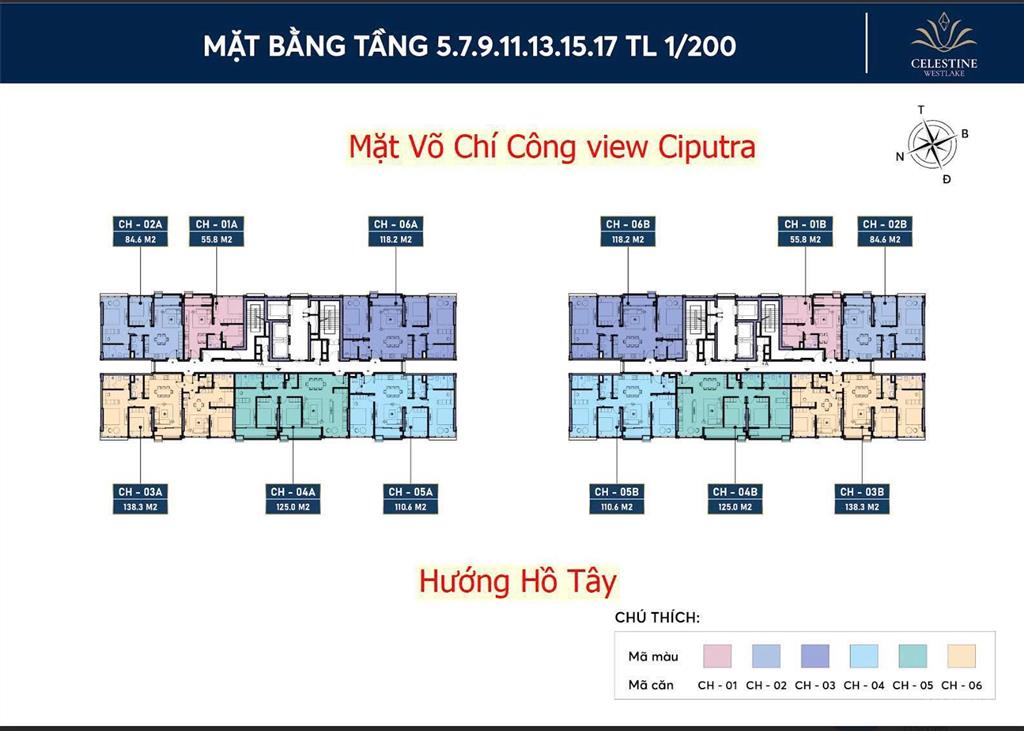Vì sao căn hộ 03 pn tại chung cư celestine westlake tây hồ lại giao dịch tốt như vậy